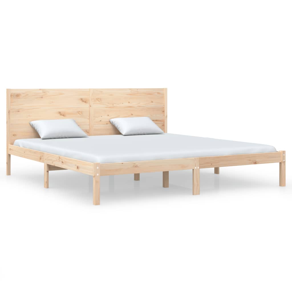 Giroletto senza Materasso 200x200 cm in Legno Massello di Pino | homemem39