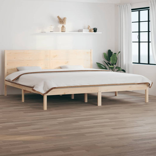 Giroletto senza Materasso 200x200 cm in Legno Massello di Pino