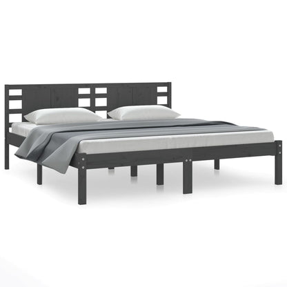 Giroletto Grigio in Legno Massello di Pino 200x200 cm | homemem39