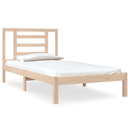Letto senza Materasso 90x190 cm in Legno Massello di Pino | homemem39