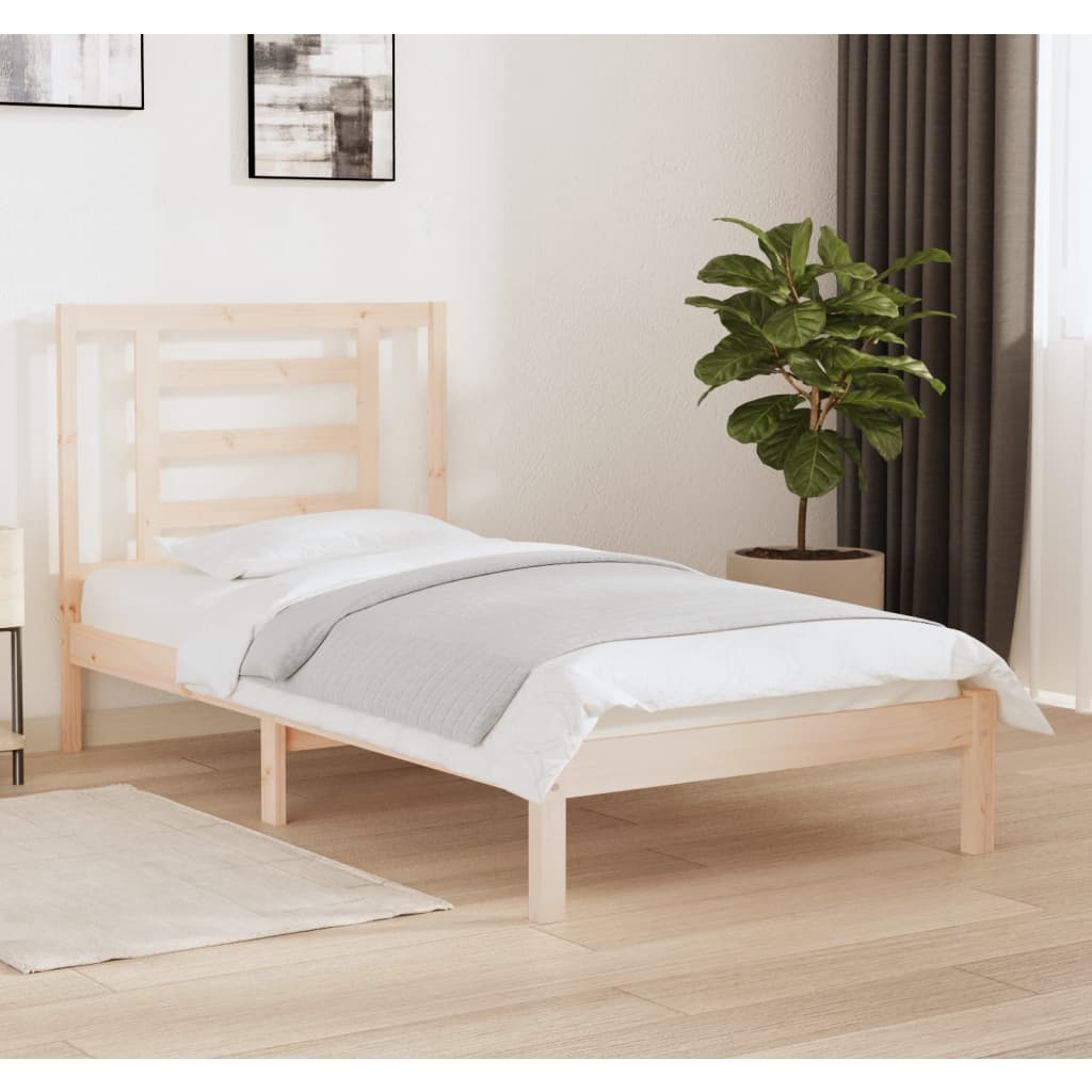 Letto senza Materasso 90x190 cm in Legno Massello di Pino | homemem39