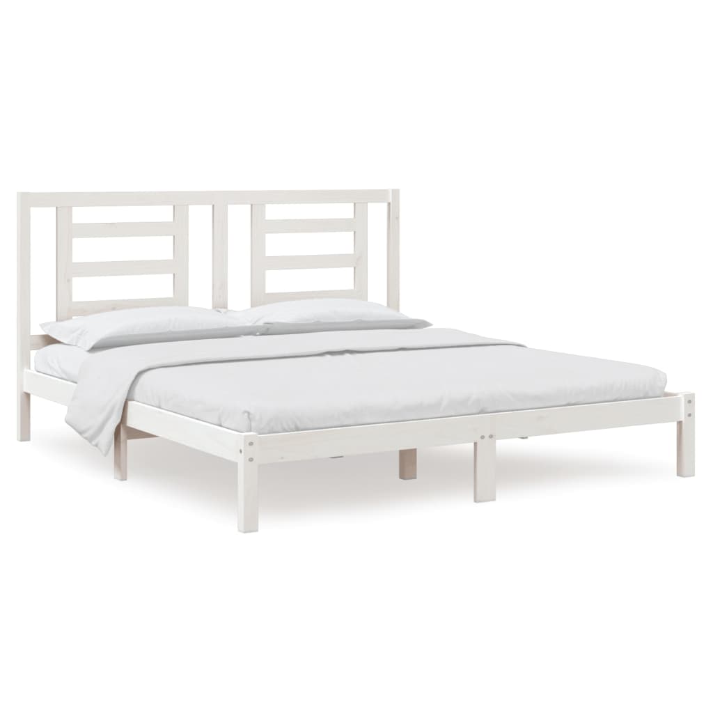 Giroletto Bianco in Legno Massello 180x200 cm Super King | homemem39