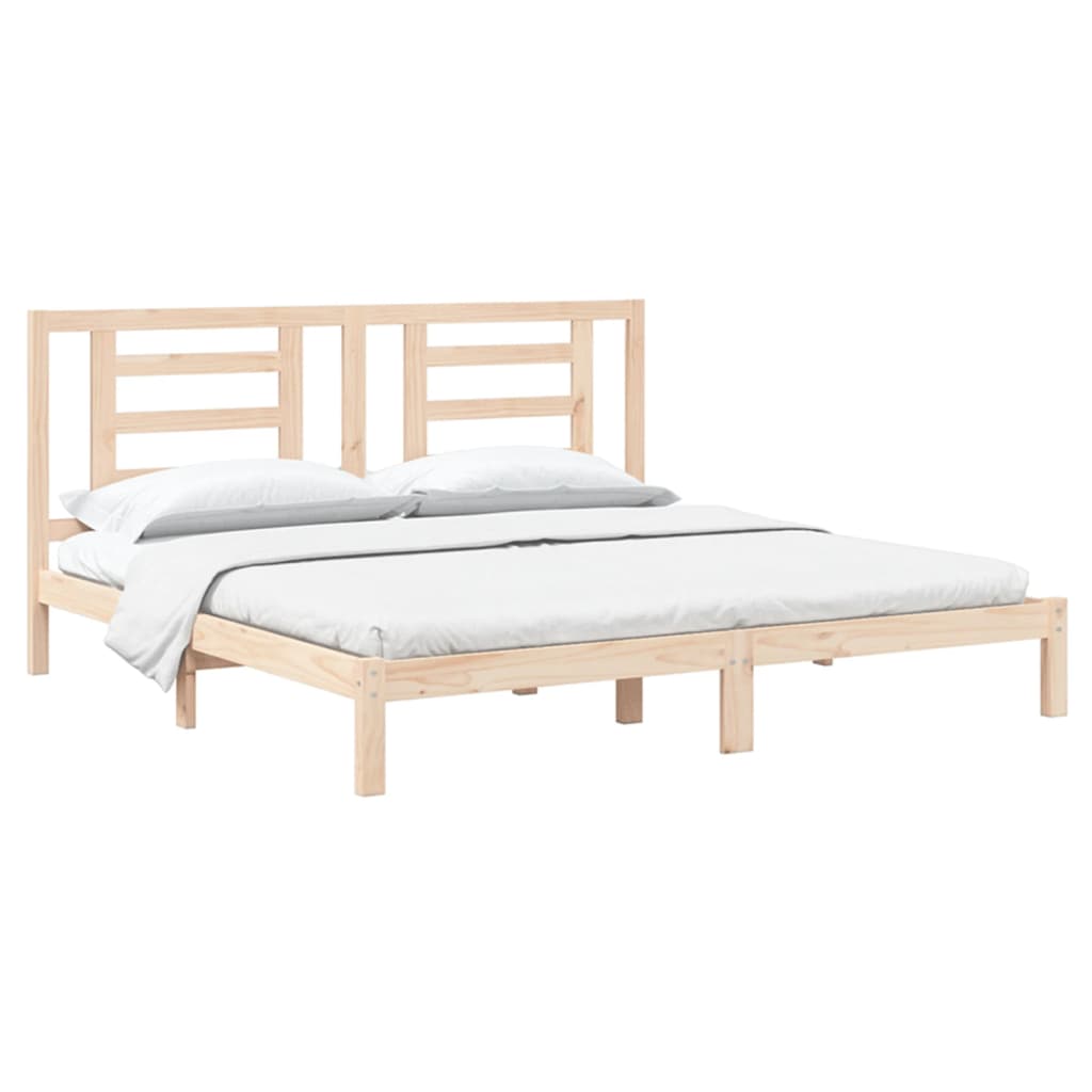 Giroletto senza Materasso 200x200 cm in Legno Massello di Pino