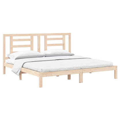 Giroletto senza Materasso 200x200 cm in Legno Massello di Pino