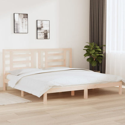 Giroletto senza Materasso 200x200 cm in Legno Massello di Pino