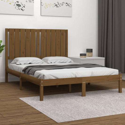 Miele Bed Frame in Solid Wood 120x190 cm Small Double