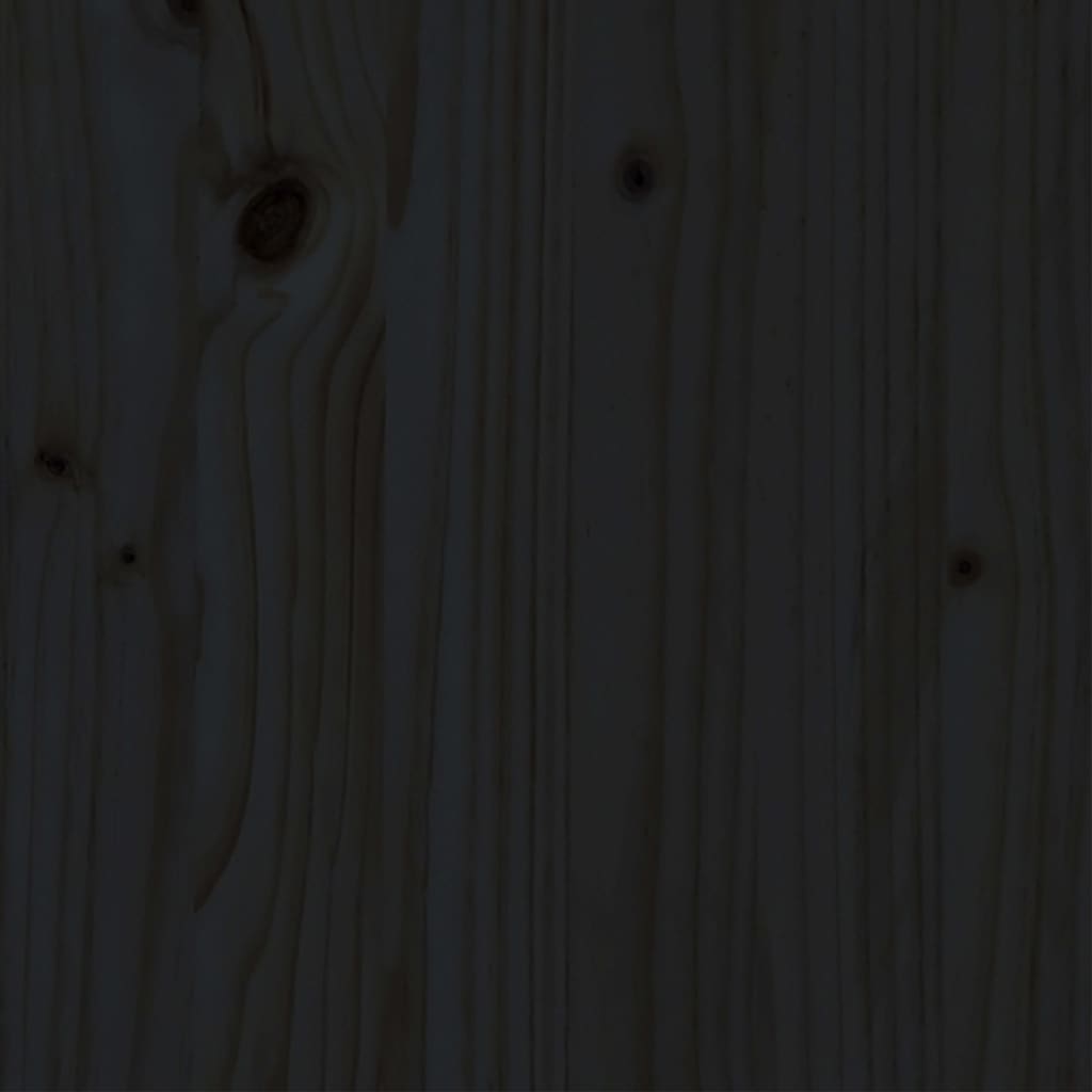 Giroletto Nero in Legno Massello di Pino 200x200 cm | homemem39