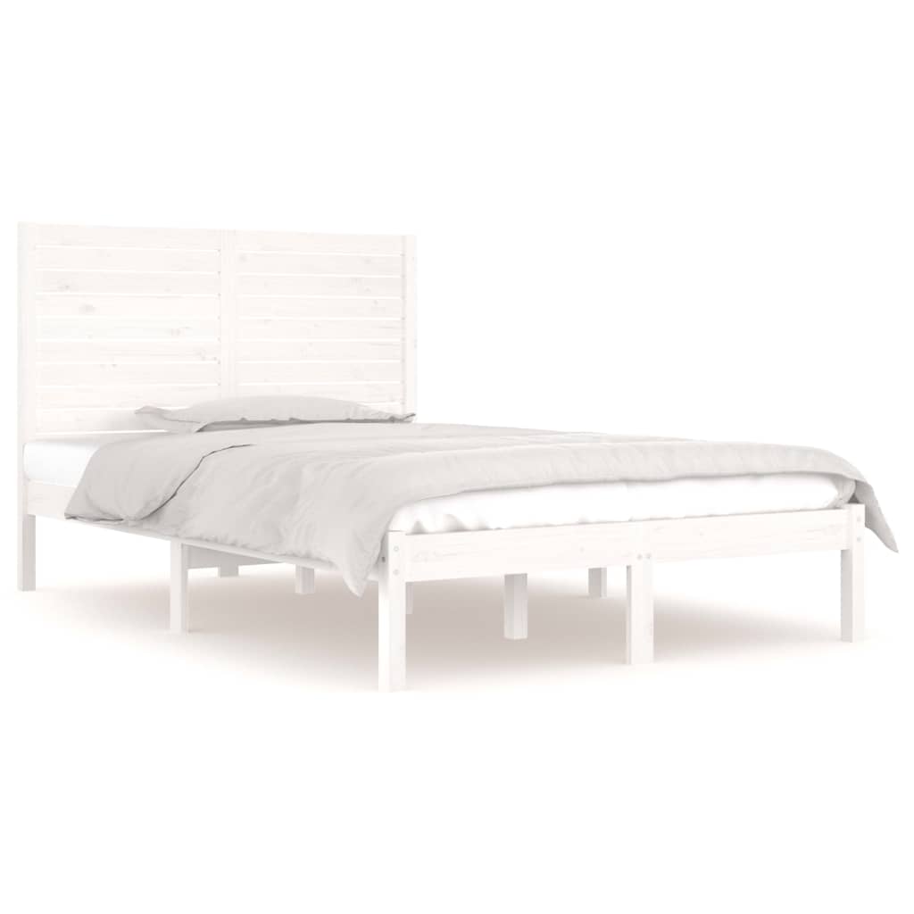 Giroletto Bianco in Legno Massello 135x190 cm Double | homemem39