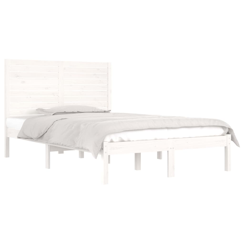 Giroletto Bianco in Legno Massello 135x190 cm Double | homemem39