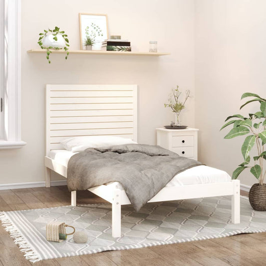Giroletto Bianco in Legno Massello 90x200 cm | homemem39