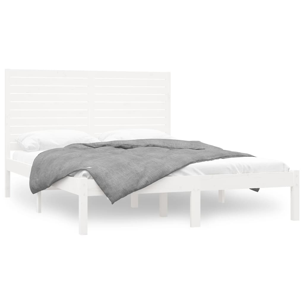 Giroletto Bianco in Legno Massello 120x200 cm | homemem39