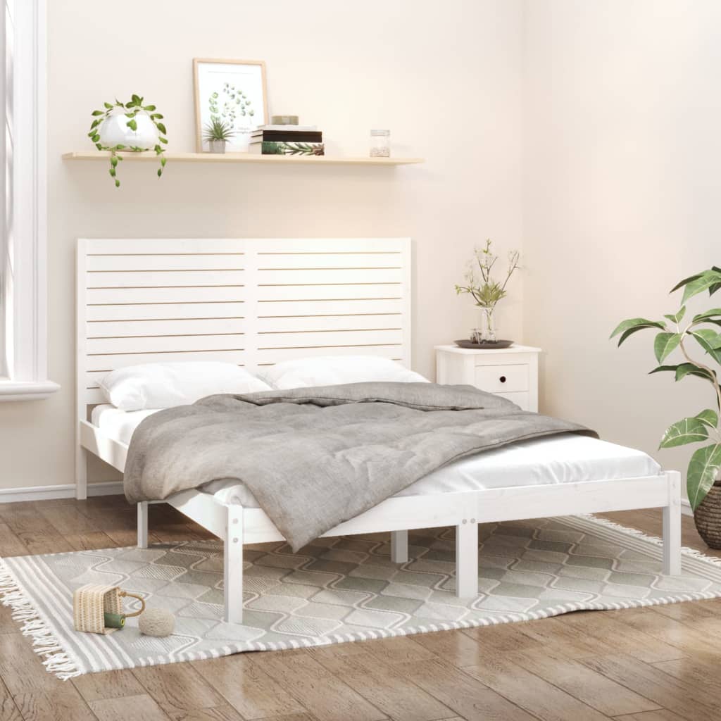 Giroletto Bianco in Legno Massello 120x200 cm | homemem39