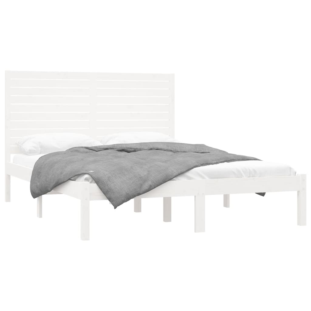 Giroletto Bianco in Legno Massello 140x200 cm | homemem39