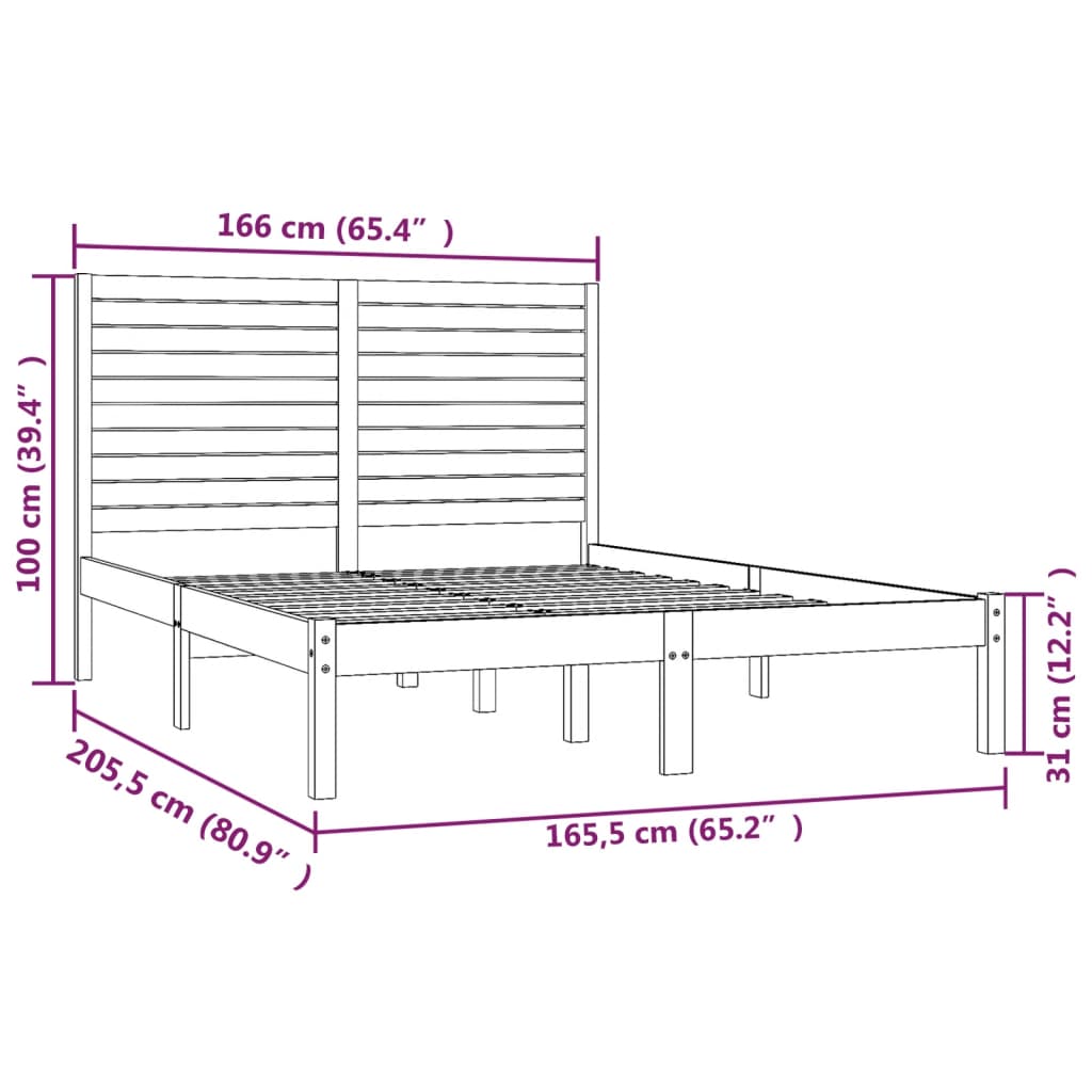 Giroletto in Legno Massello 160x200 cm | homemem39