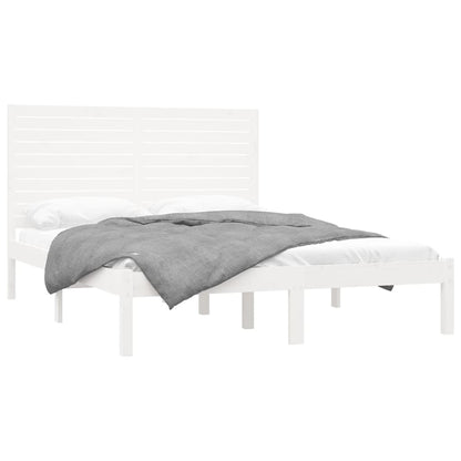 Giroletto Bianco in Legno Massello 160x200 cm | homemem39