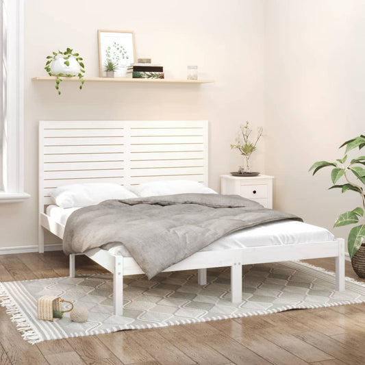Giroletto Bianco in Legno Massello 160x200 cm | homemem39
