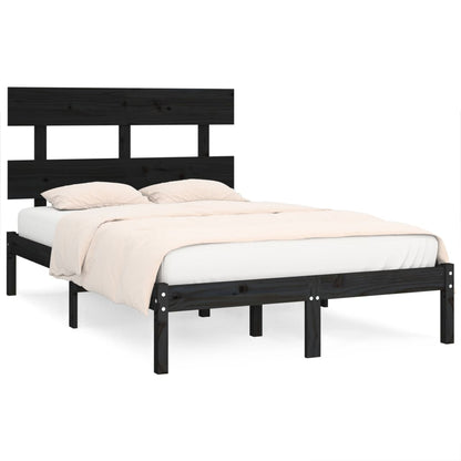 Giroletto Nero in Legno Massello 140x190 cm | homemem39