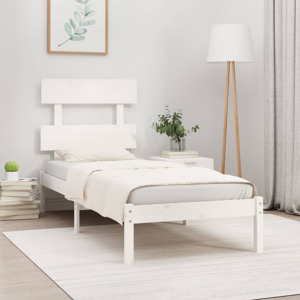 Giroletto Bianco in Legno Massello 100x200 cm | homemem39