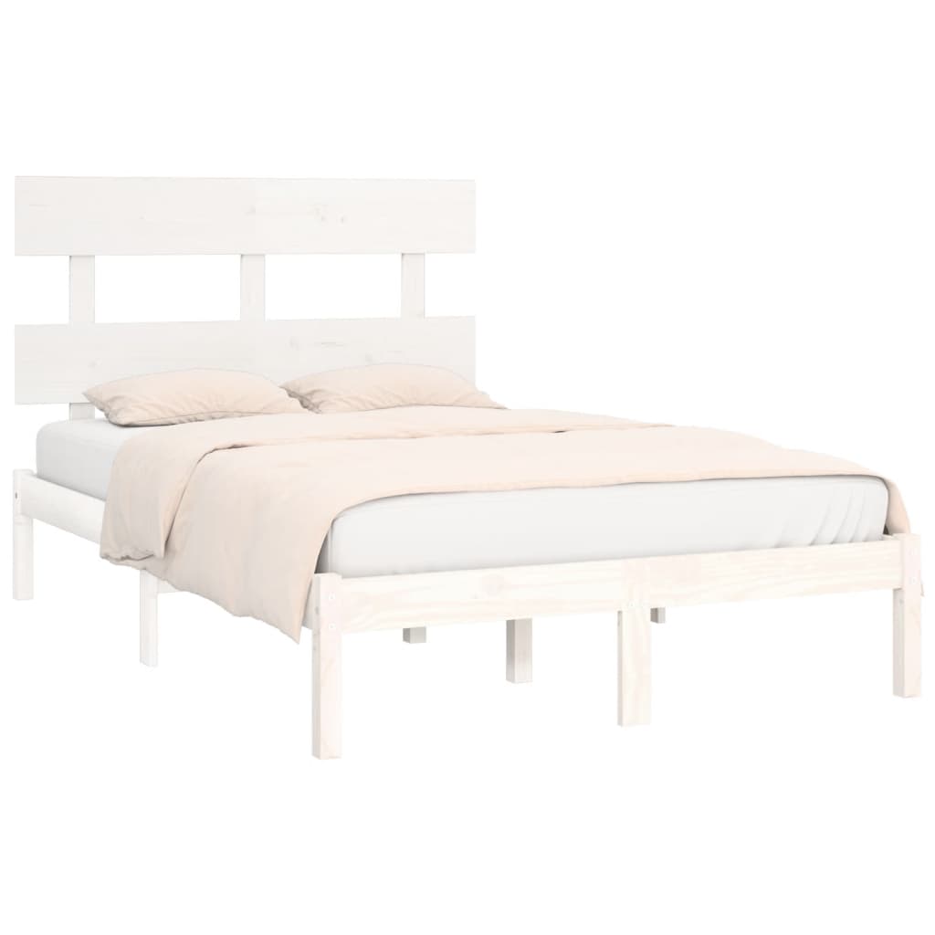 Giroletto Bianco in Legno Massello 160x200 cm | homemem39