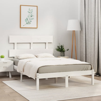 Giroletto Bianco in Legno Massello 160x200 cm | homemem39