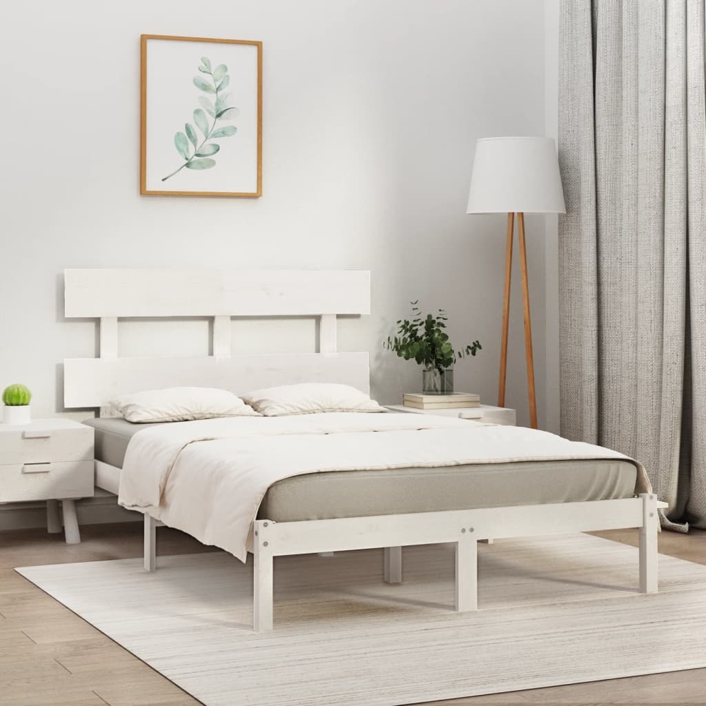 Giroletto Bianco in Legno Massello 180x200 cm Super King | homemem39