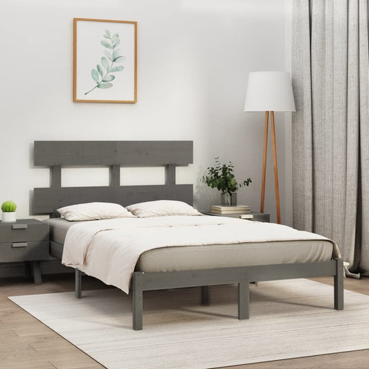 Giroletto Grigio in Legno Massello 200x200 cm | homemem39
