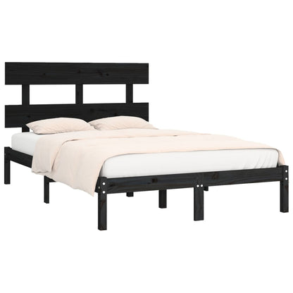 Giroletto Nero in Legno Massello 200x200 cm | homemem39