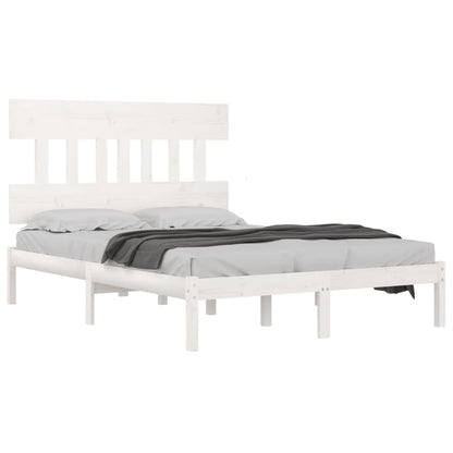 Giroletto Bianco in Legno Massello 160x200 cm | homemem39
