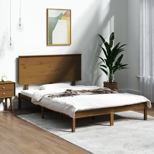 Miele Bed Frame in Solid Wood 120x190 cm Small Double