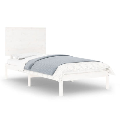 Giroletto senza Materasso Bianco 90x200 cm Legno Massello Pino | homemem39