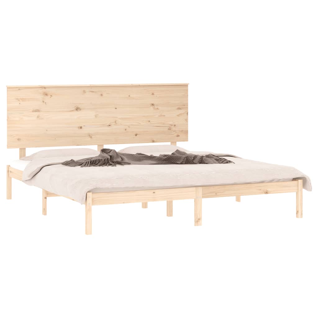 Giroletto senza Materasso 200x200 cm in Legno Massello di Pino | homemem39