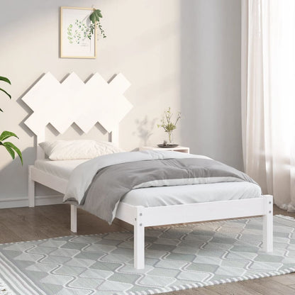 Giroletto Bianco 90x190 cm Single in Legno Massello | homemem39