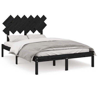Giroletto Nero 135x190 cm Double in legno Massello | homemem39