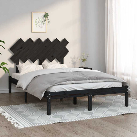 Giroletto Nero 135x190 cm Double in legno Massello | homemem39