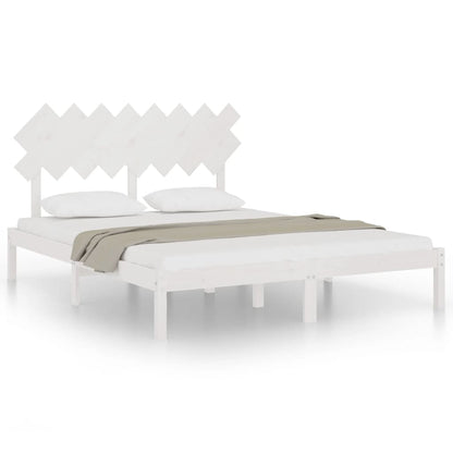 Giroletto Bianco 160x200 cm in Legno Massello | homemem39