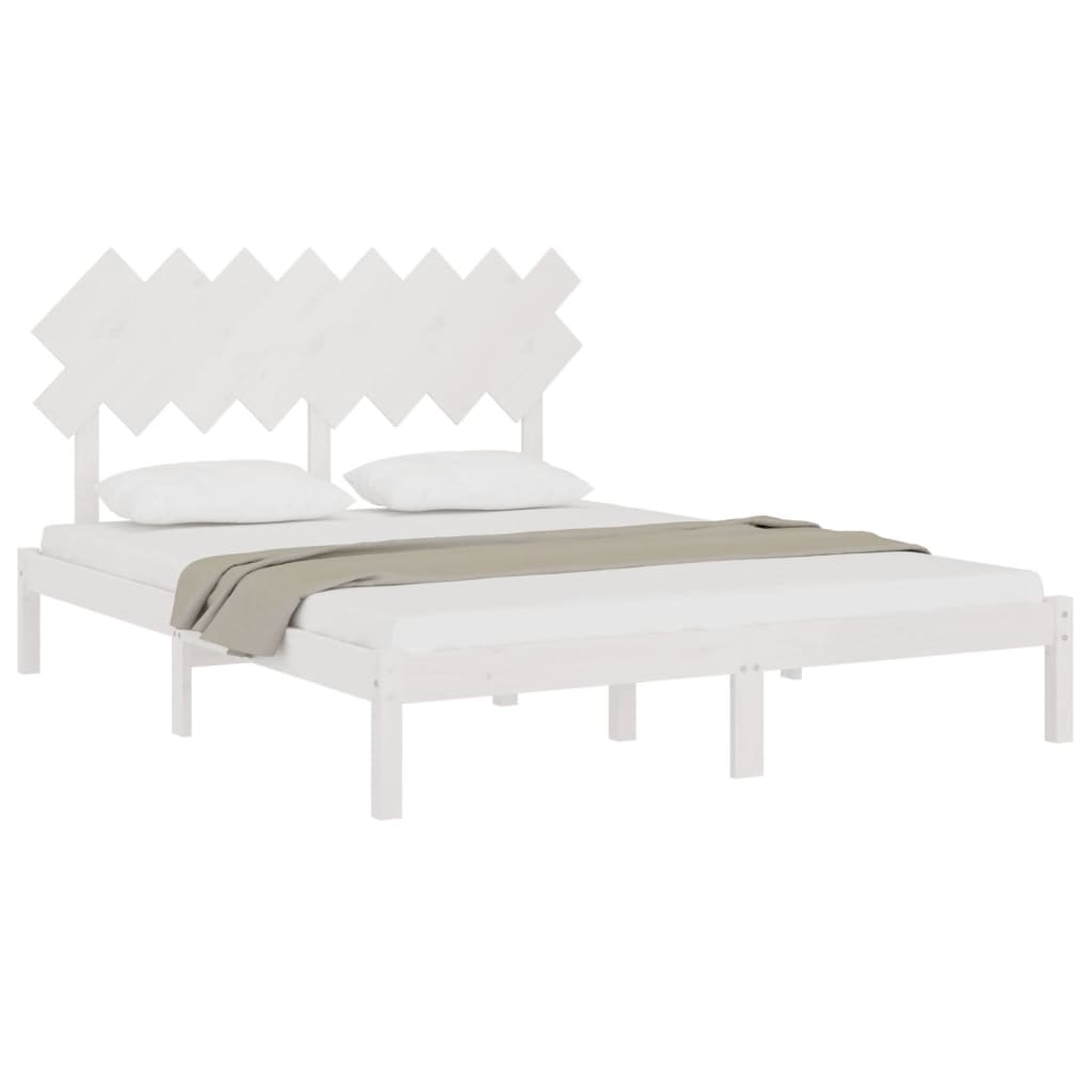 Giroletto Bianco 160x200 cm in Legno Massello | homemem39