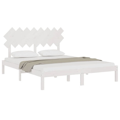 Giroletto Bianco 160x200 cm in Legno Massello | homemem39