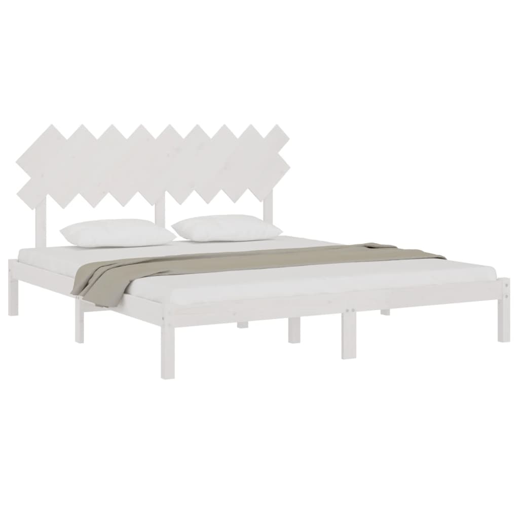 Giroletto Bianco 180x200 cm Super King in Legno Massello | homemem39