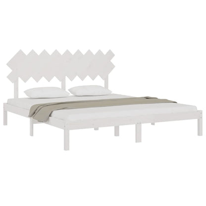 Giroletto Bianco 180x200 cm Super King in Legno Massello | homemem39
