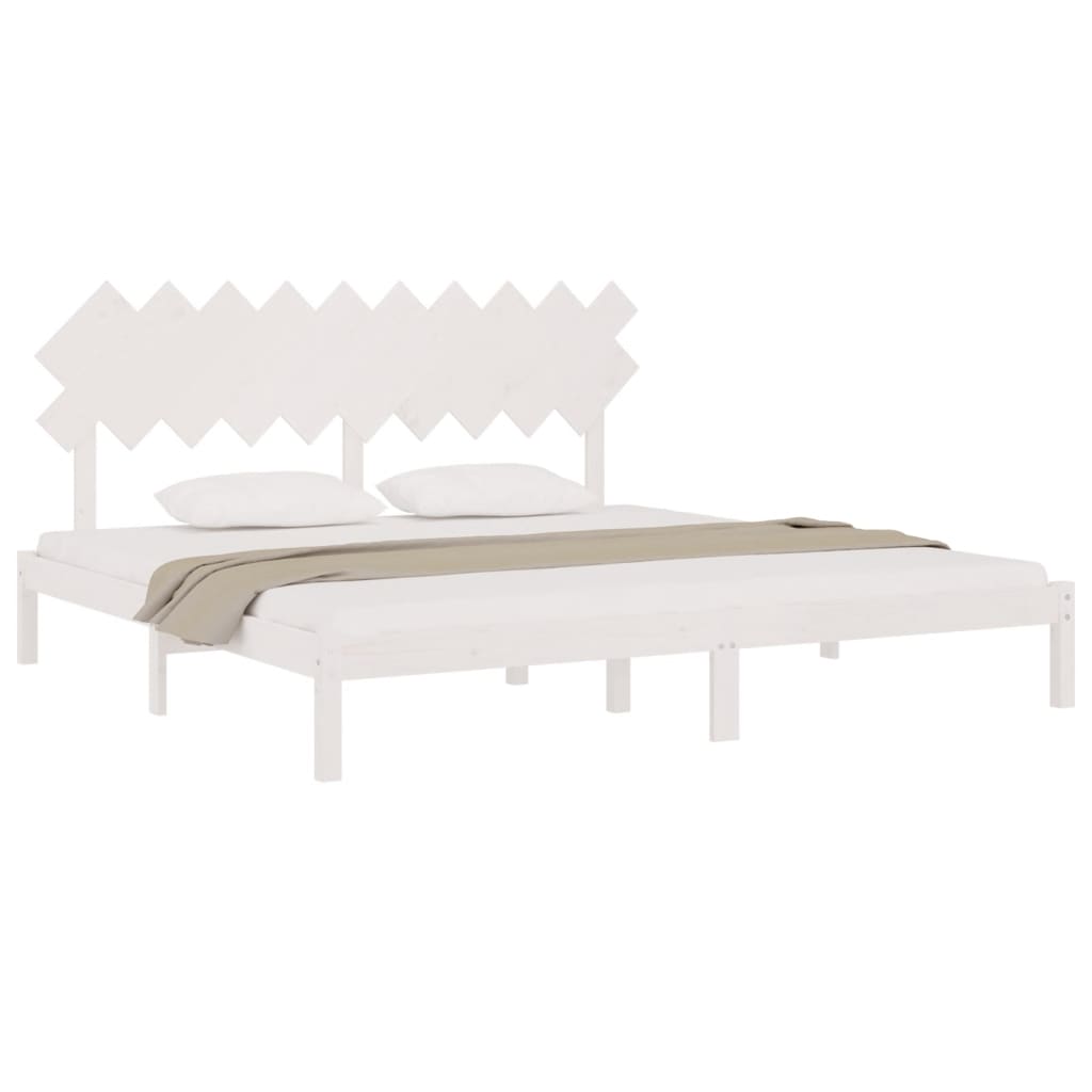 Giroletto Bianco 200x200 cm in Legno Massello | homemem39