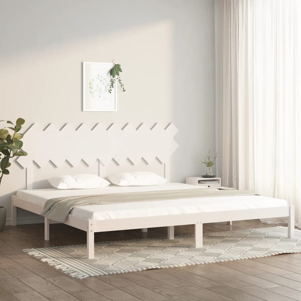 Giroletto Bianco 200x200 cm in Legno Massello | homemem39