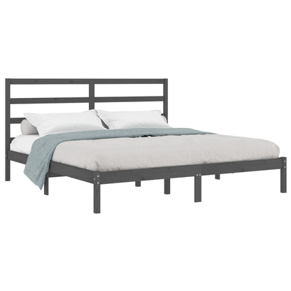 Giroletto Grigio in Legno Massello di Pino 200x200 cm | homemem39