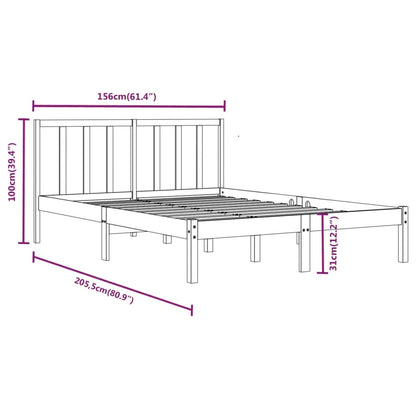 Giroletto Nero Massello Pino 150x200cm King Size | homemem39