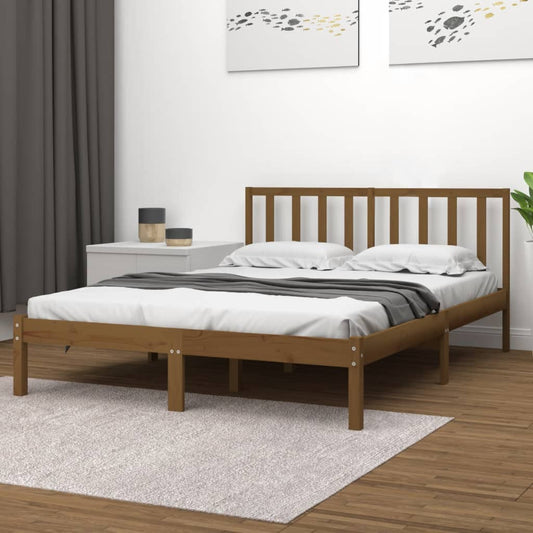 Giroletto senza Materasso Ambra in Legno di Pino 200x200 cm | homemem39