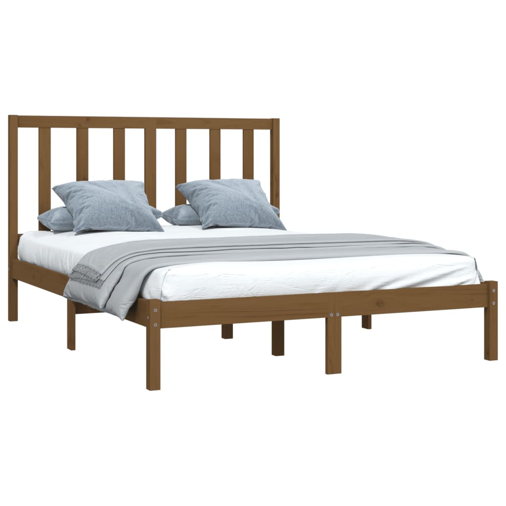 Miele Bed Frame in Solid Wood 120x190 cm Small Double
