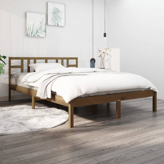 Miele Bed Frame in Solid Wood 120x190 cm Small Double