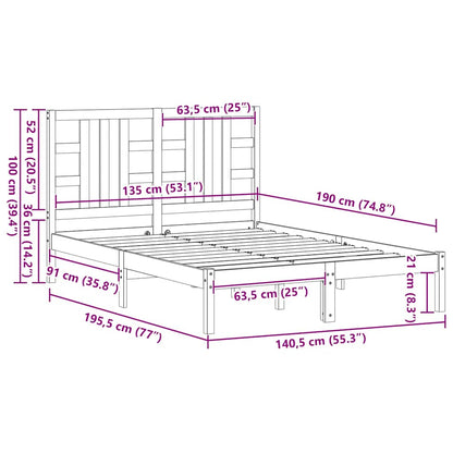 Giroletto in Legno Massello 135x190 cm Double | homemem39