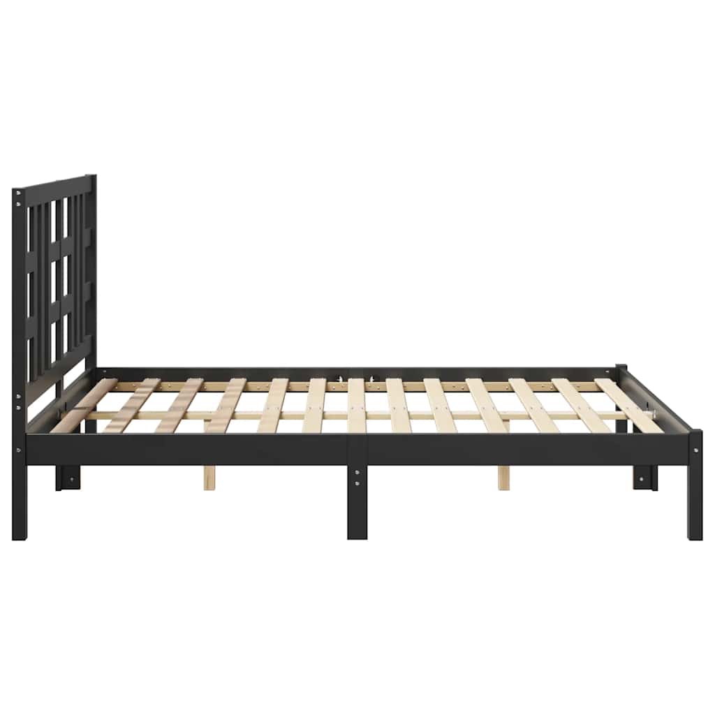 Giroletto Nero in Legno Massello 140x190 cm | homemem39