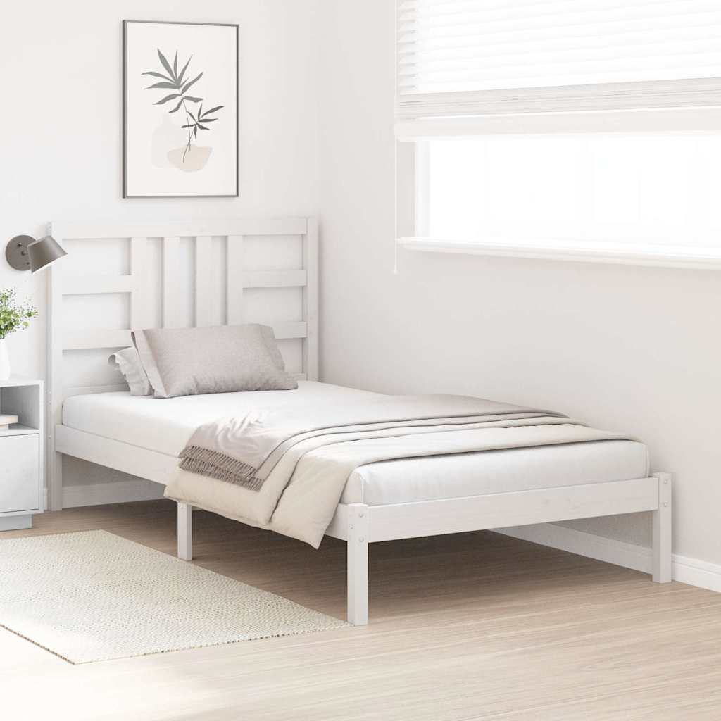 Giroletto Bianco in Legno Massello 100x200 cm | homemem39