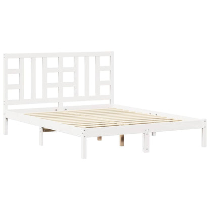 Giroletto Bianco in Legno Massello 150x200 cm King Size